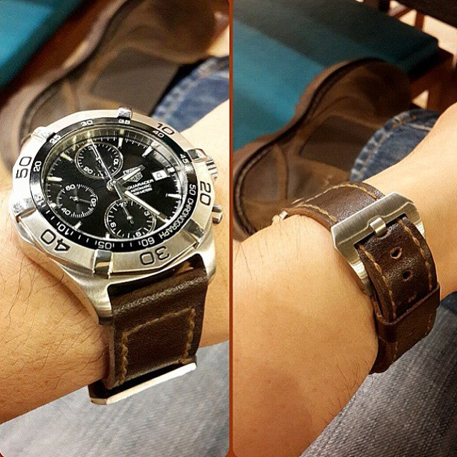 Tag Heuer Straps - Dark Oil