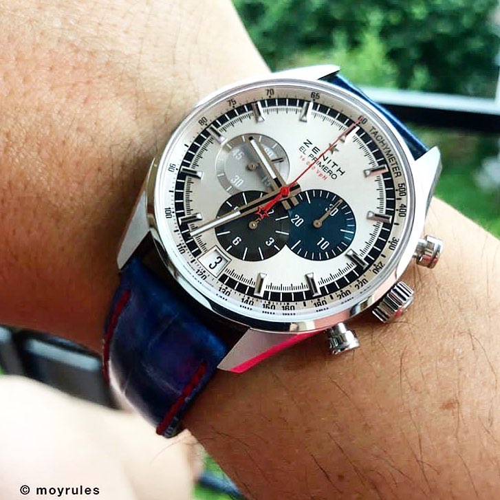Zenith Straps - Dark Navy Blue Croco