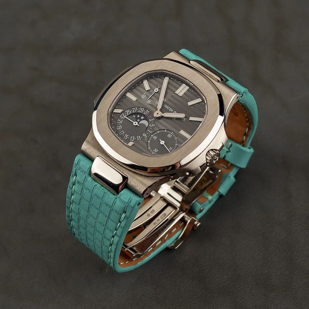 Patek Philippe Straps - Chessboard Tiffany For Patek Nautilus