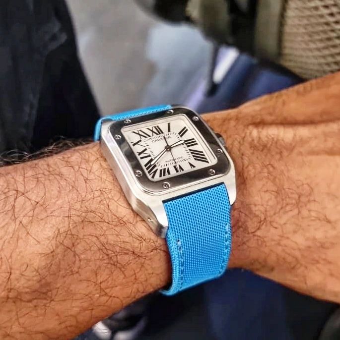 2024最新のスタイル - Straps Cartier Kevlar GunnyStore – Cyan 時計