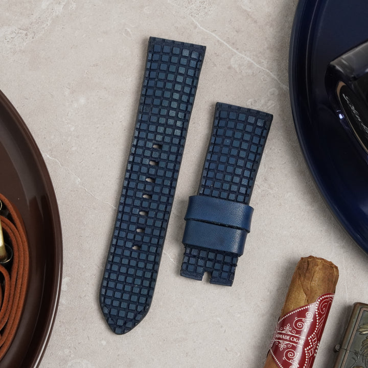 Panerai Luminor Straps - Extreme Chessboard Blue