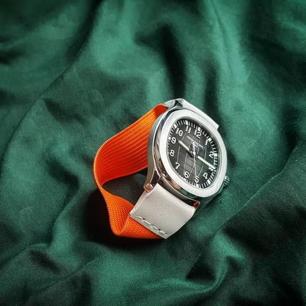 Orange – White Kolor Strap