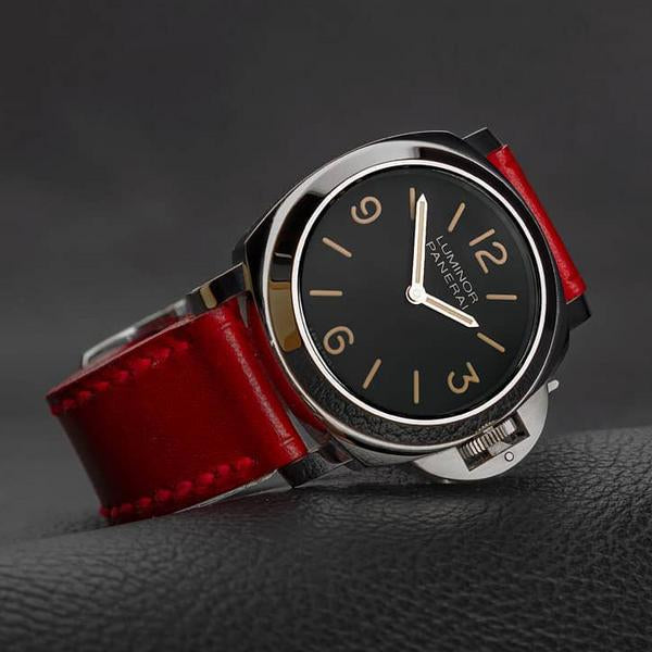 Panerai Luminor Straps Vintage Red GunnyStore