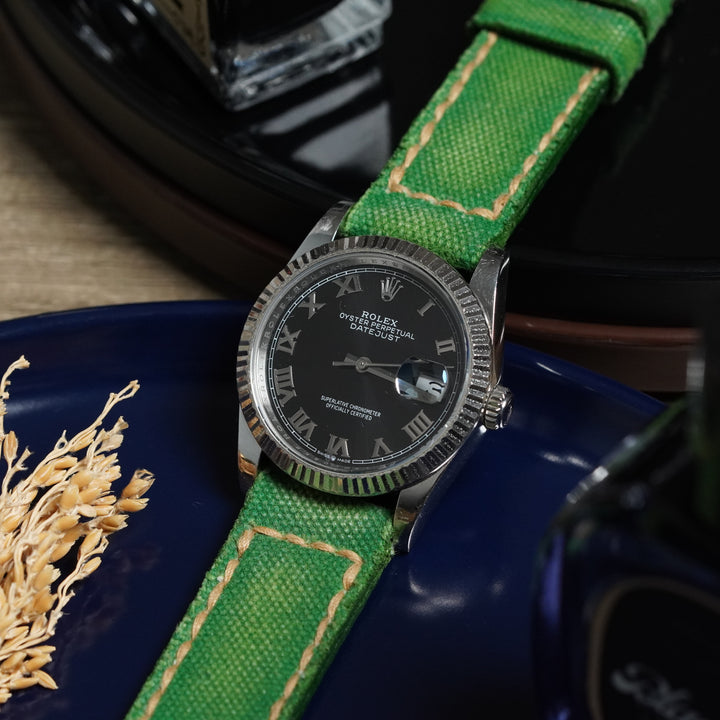 Rolex Straps - Canvas Lime Green No. 4