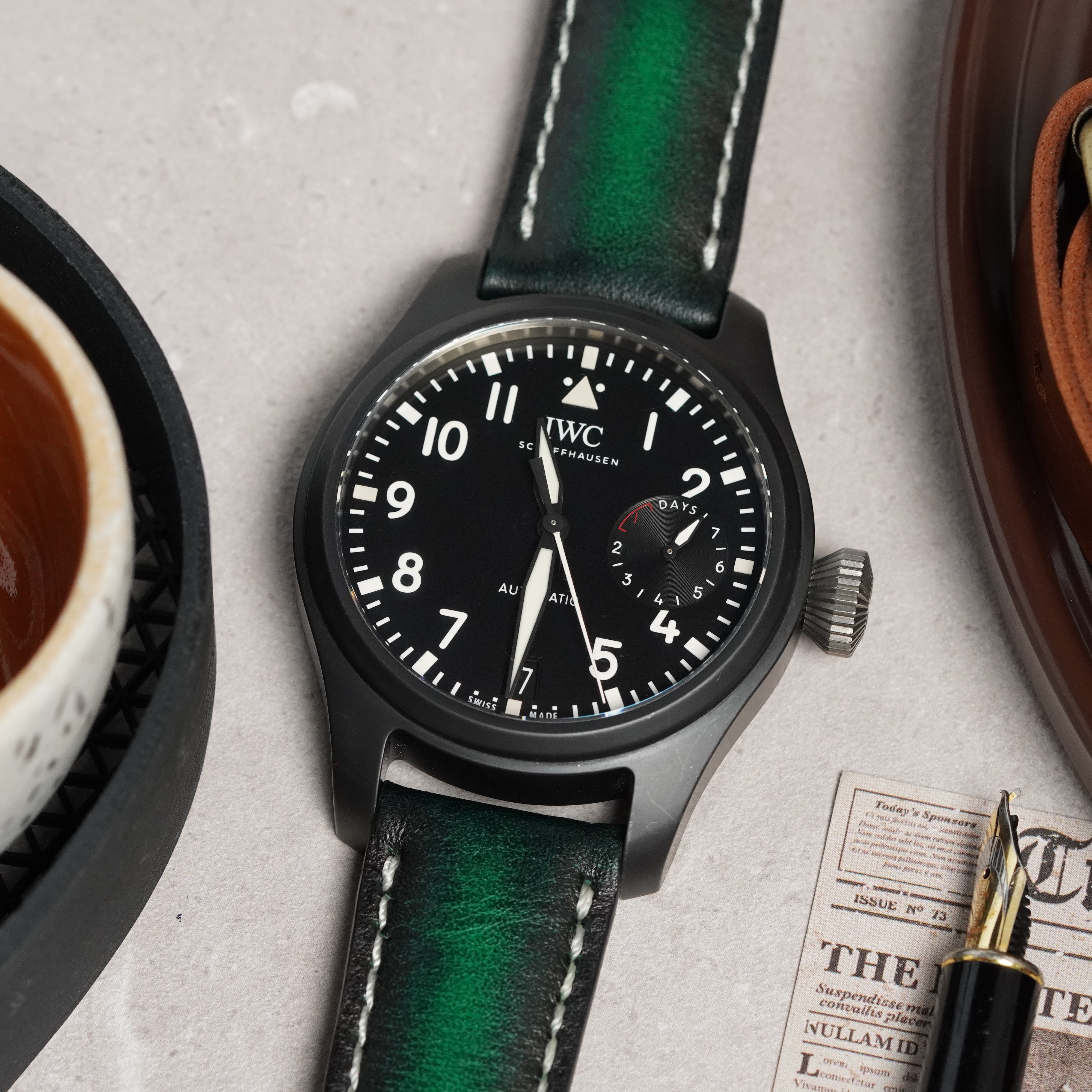 IWC Straps Deep Green GunnyStore iwc-straps-deep-green-gunnystore