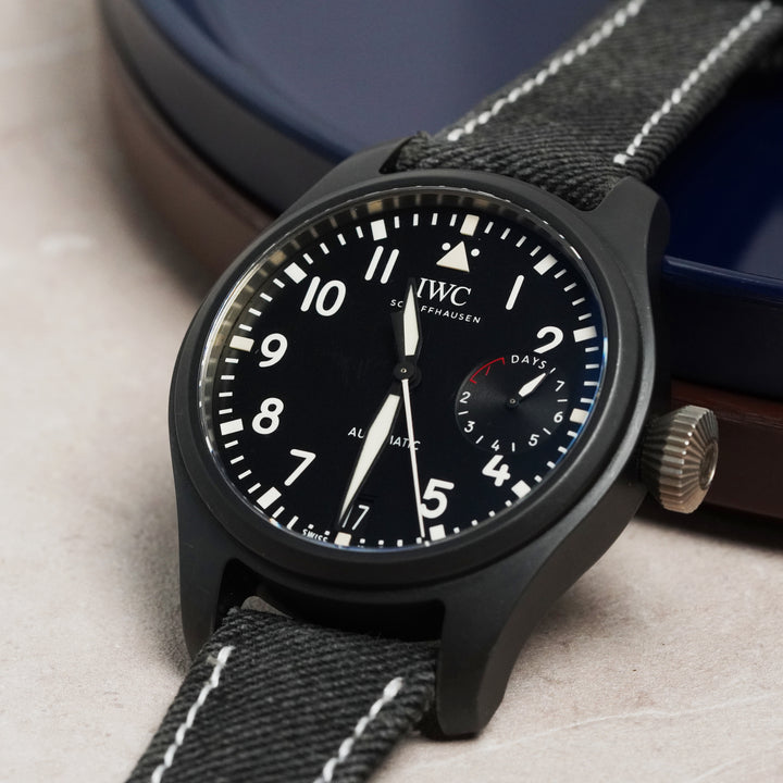 IWC Straps - Black Denim Strap