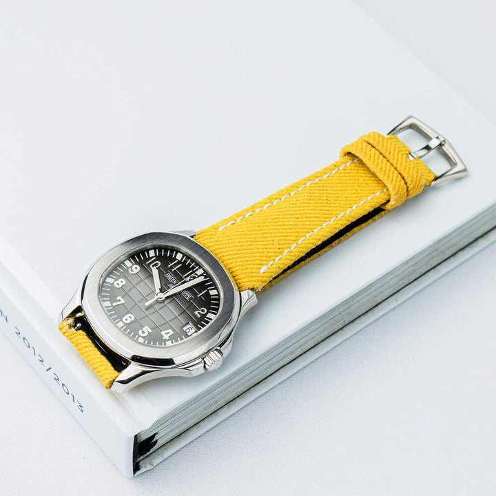 Patek Philippe Straps - Yellow Denim Strap