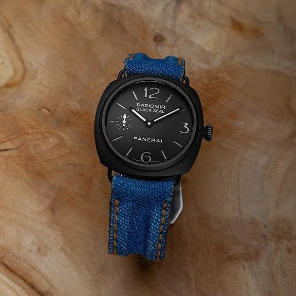 Panerai Radiomir Straps Double Muscular Vintage Blue Canvas