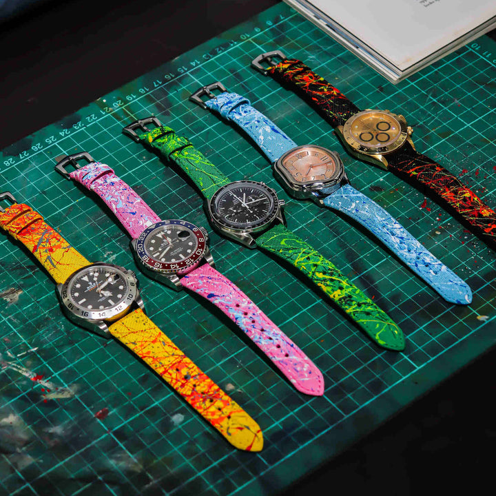 Kevlar Paint Splat Baby Blue Strap
