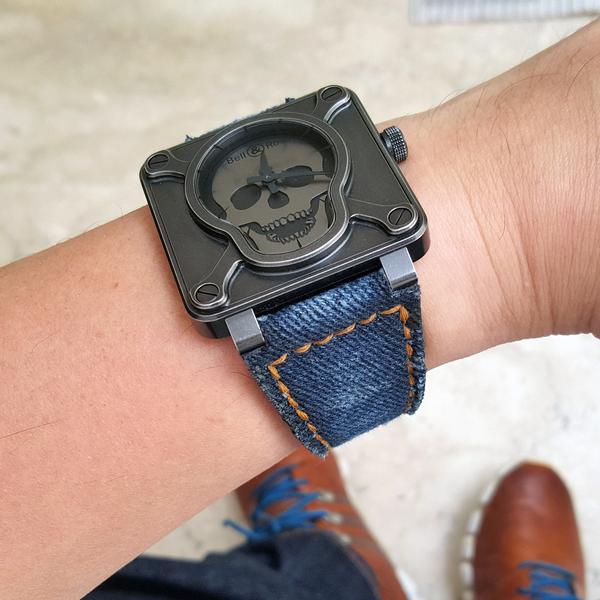 Bell & Ross Straps - BR Denim Washed