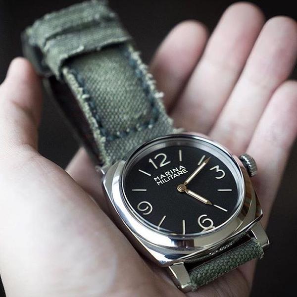 Panerai Radiomir Straps - Canvas Verte