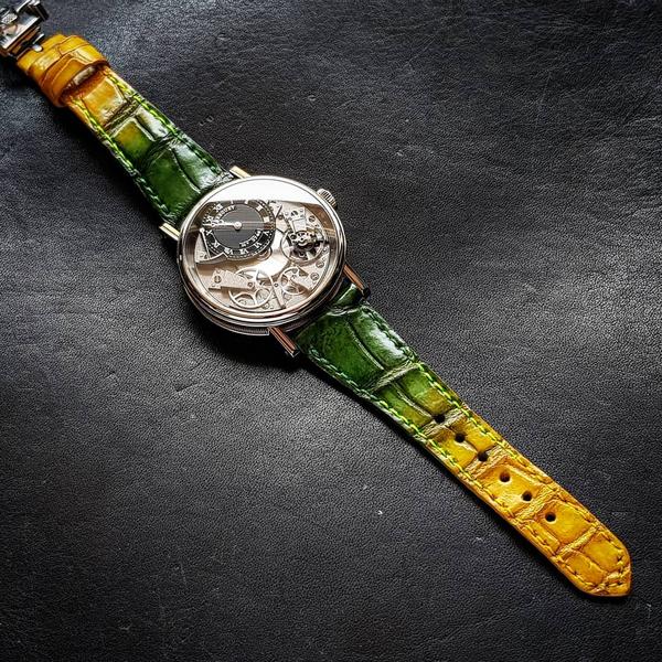 Two-Tone Green-Yellow Croco