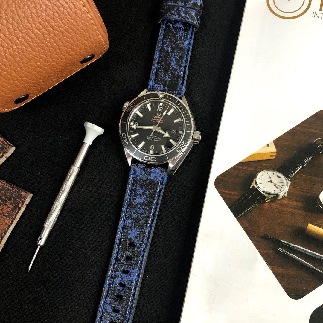 Omega Straps - Blue Blackbay