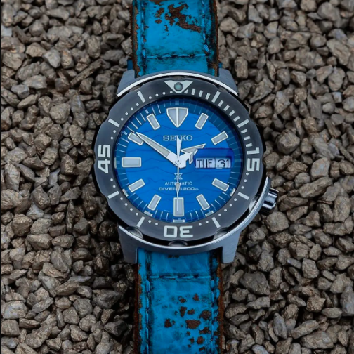 Seiko Straps - Blue Coral