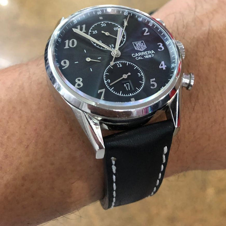 Tag Heuer Straps - Black Padded