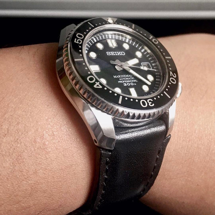 Seiko Straps - Black Padded