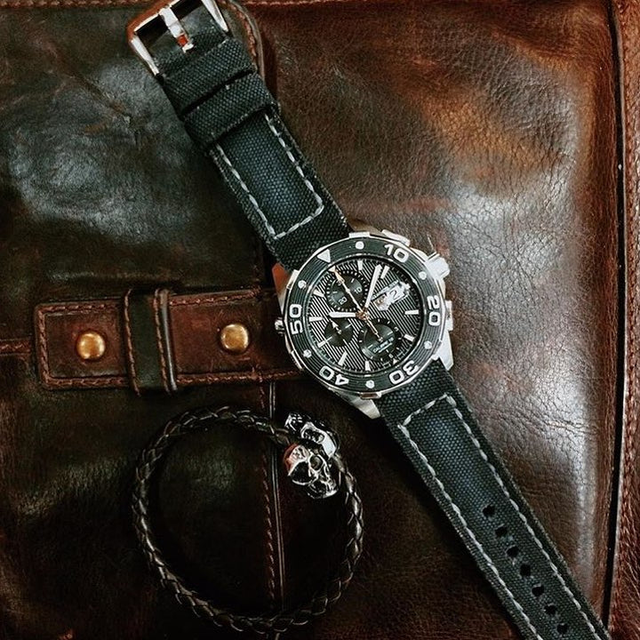 Tag Heuer Straps - Canvas Noir