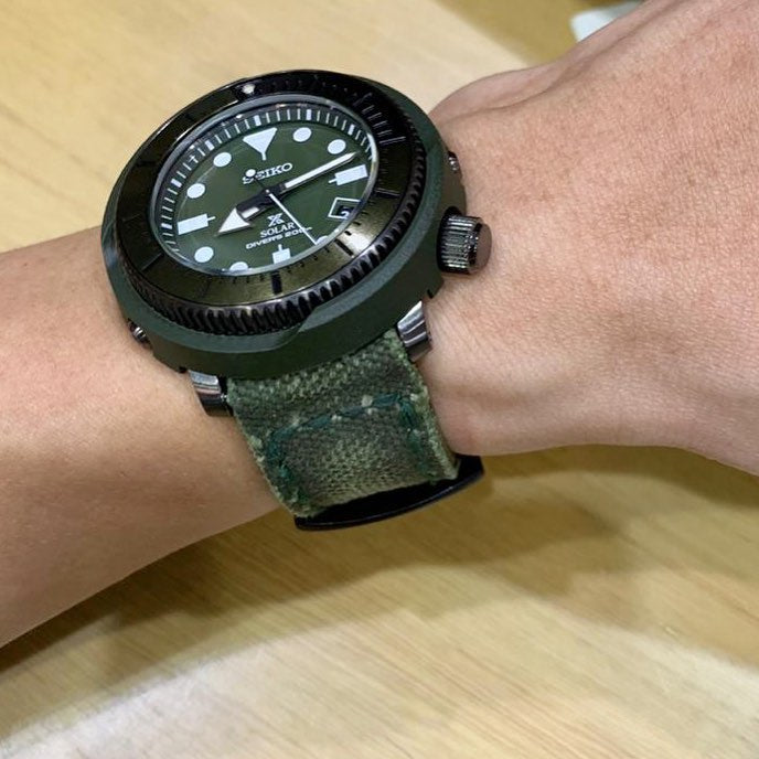 Seiko Straps - Canvas Verte