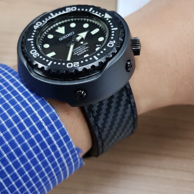 Seiko Straps - Carbon Fiber