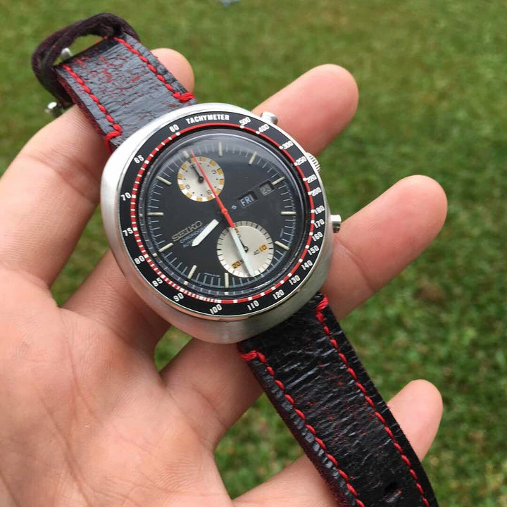 Seiko Straps - Blackbay Red