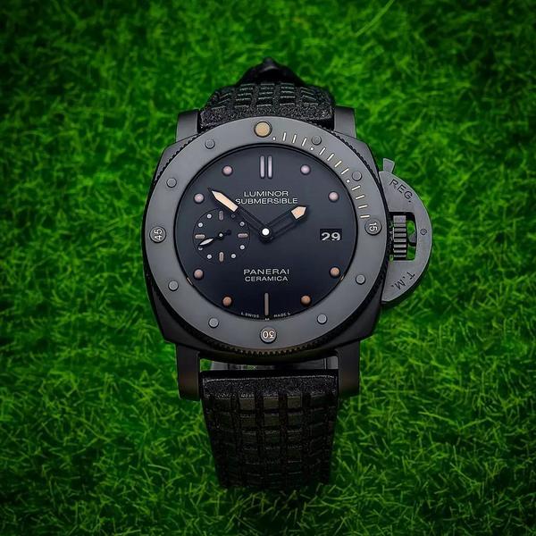 Panerai Submersible Straps - Chessboard Extreme Black