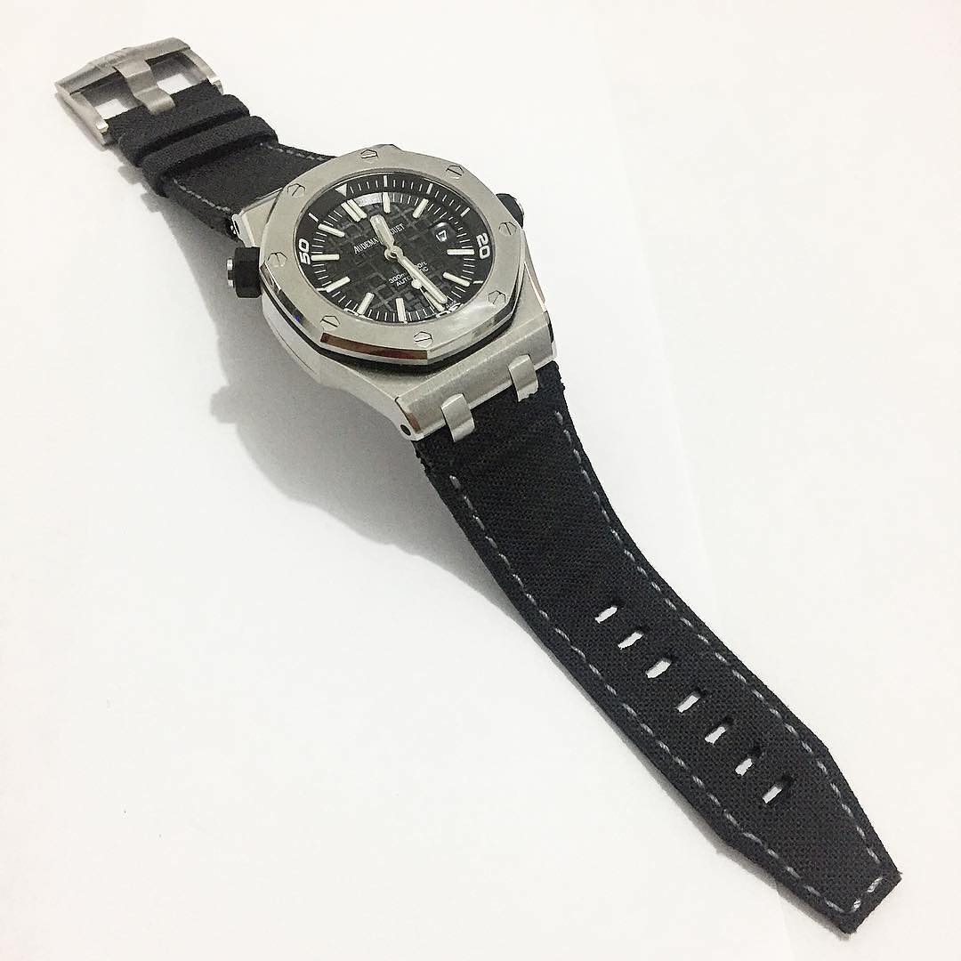 Audemars Piguet Straps - AP Black Canvas