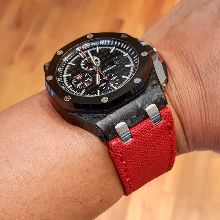 Audemars Piguet Straps - AP Japanese Canvas Red