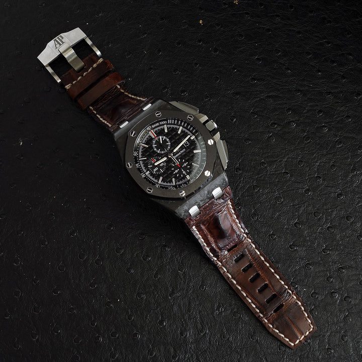 Audemars Piguet Straps - AP Tobacco Hornback Croco