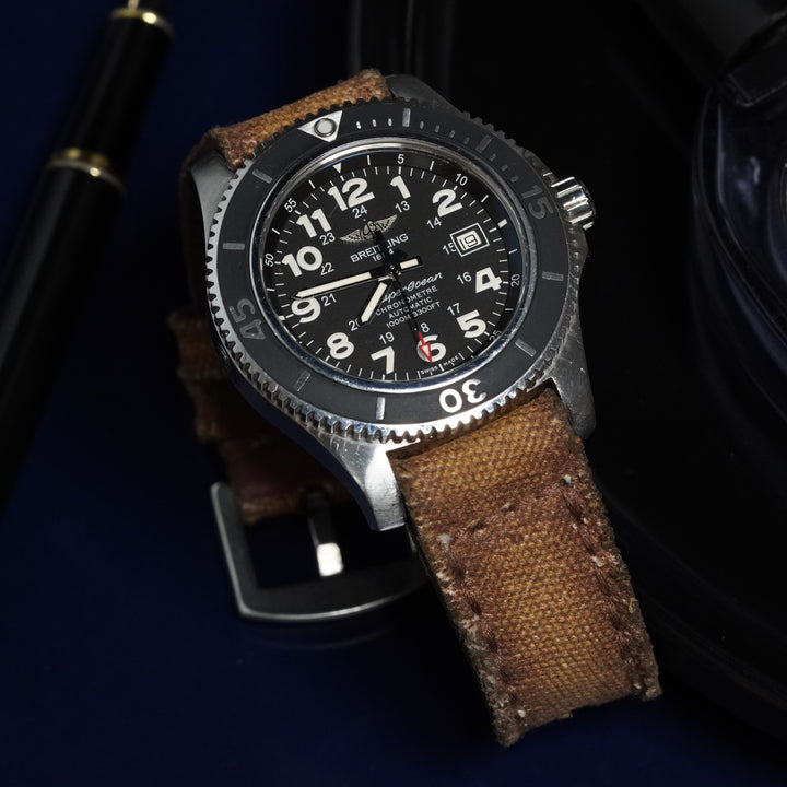 Breitling Straps - Canvas Vintage Brown No.11