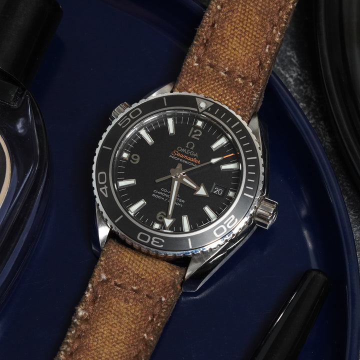 Omega Straps - Canvas Vintage Brown No.11