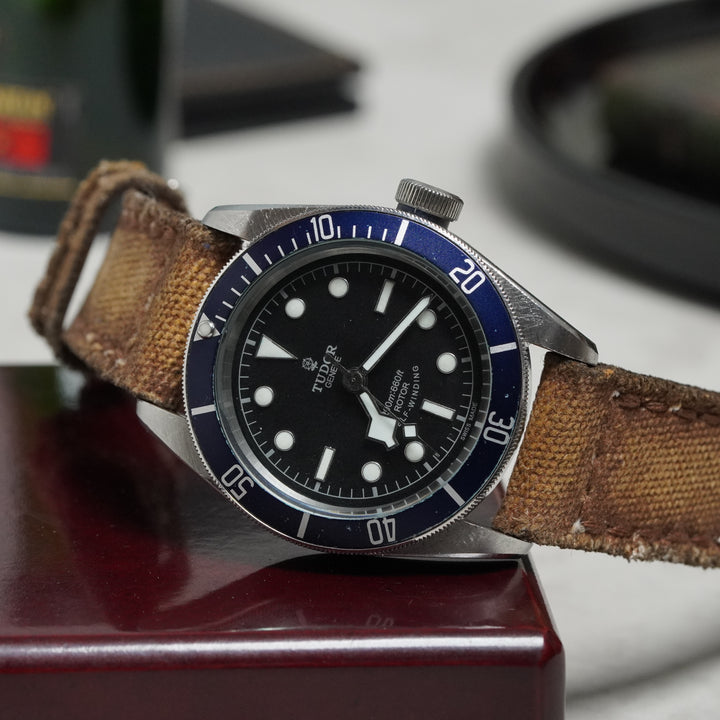 Tudor Straps - Canvas Vintage Brown No.11