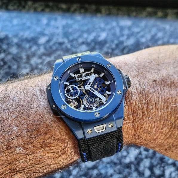 Hublot Straps - Black Canvas