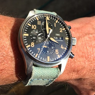 IWC Straps - Canvas Cyan No. 5