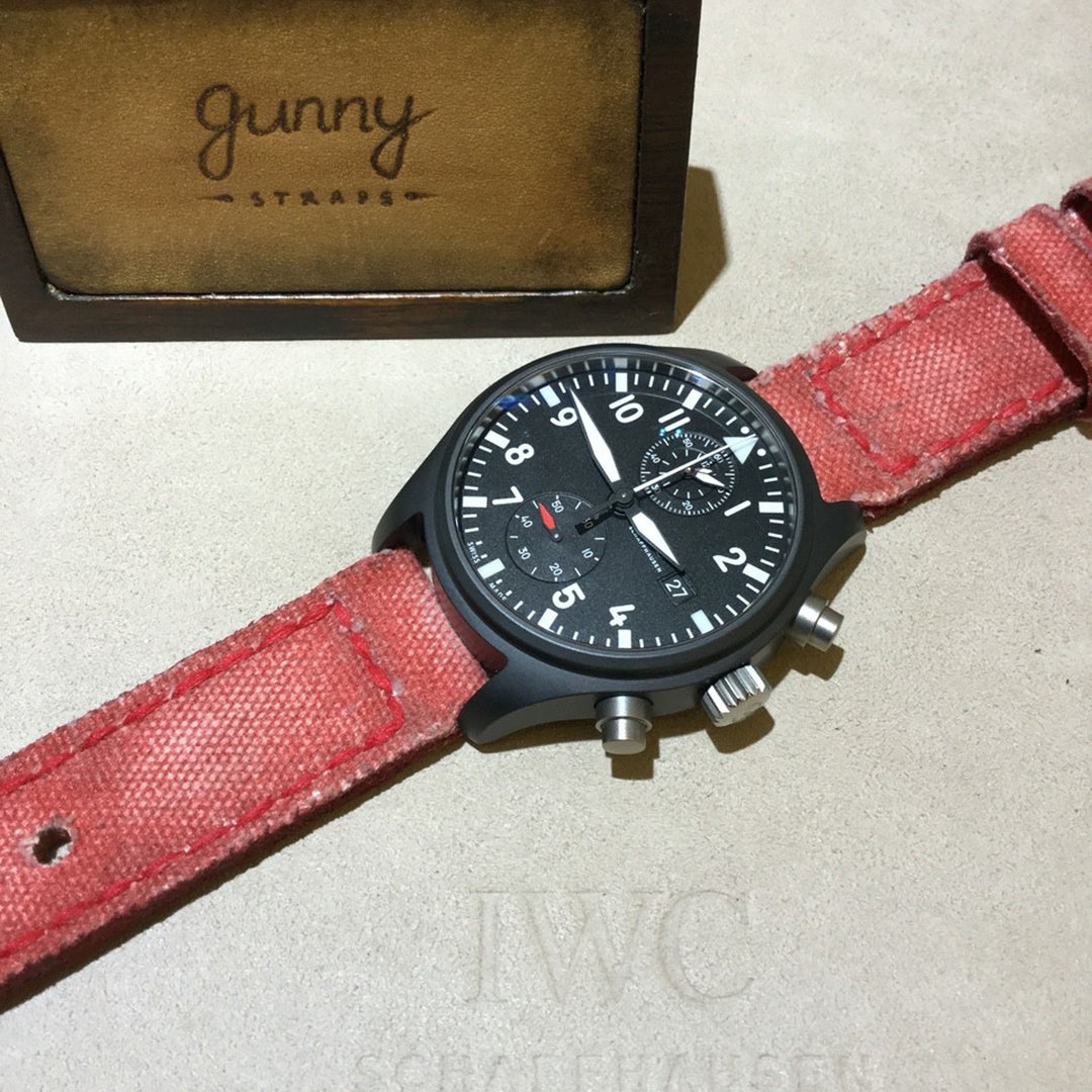 IWC Straps - Canvas Red No. 1