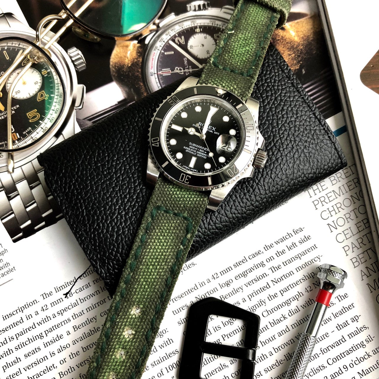 Rolex canvas strap outlet
