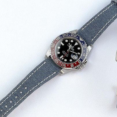 Rolex Straps - Denim Opaline Blue