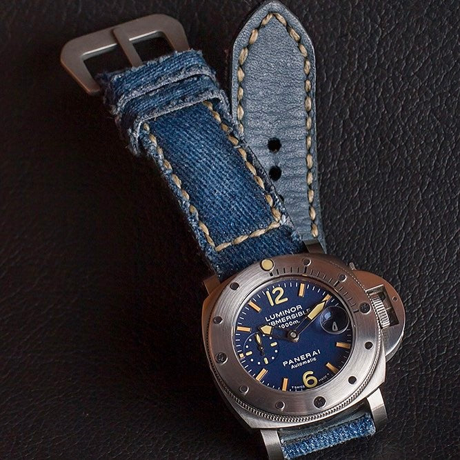 Panerai Submersible Straps - Canvas Denim No. 6