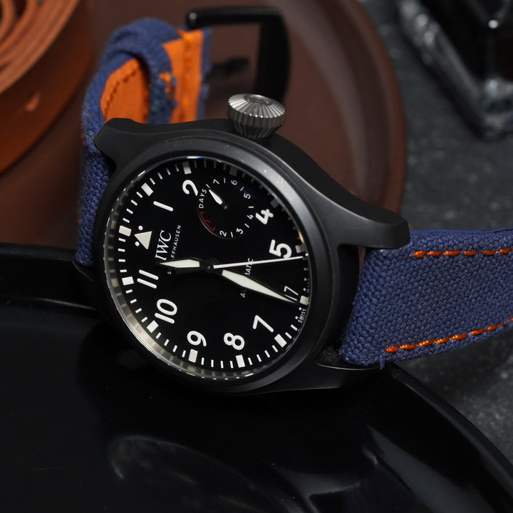 IWC Straps - Japanese Canvas Royal Blue