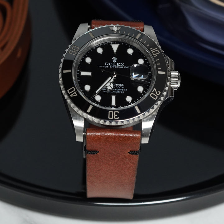 Rolex Straps - Red Amaretto