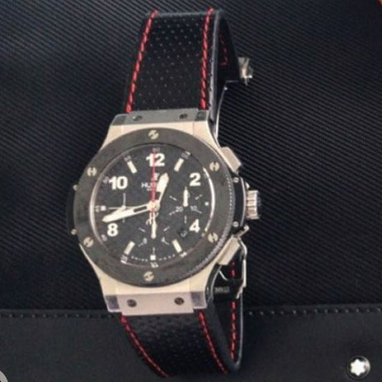 Hublot Straps - Black Perforated