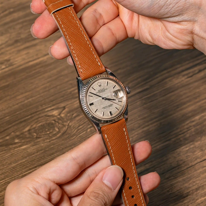 Rolex Straps - Saffiano Cognac