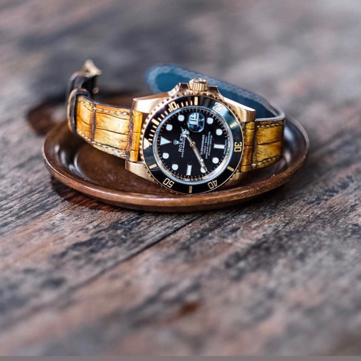 Rolex Straps - Croco Topaz