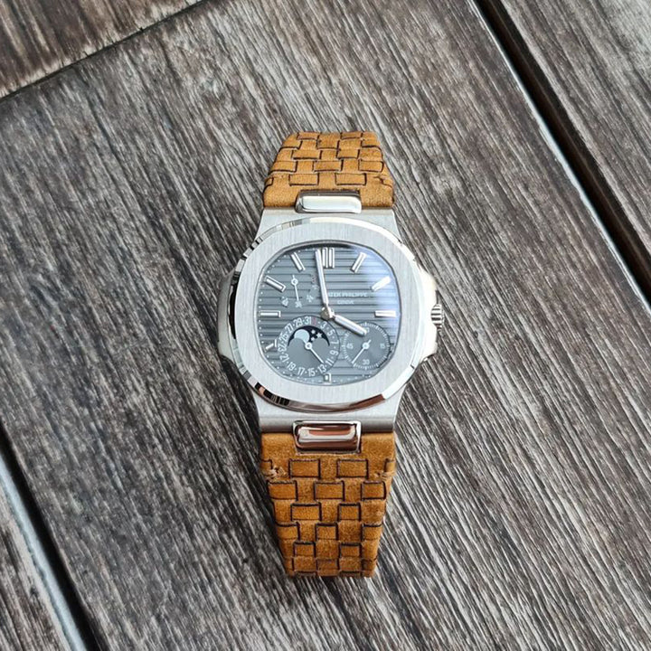 Patek Philippe Straps - Weaved 360 Tan