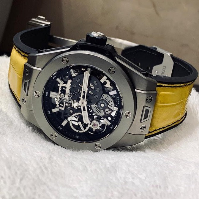 Hublot Straps - Yellow Croco