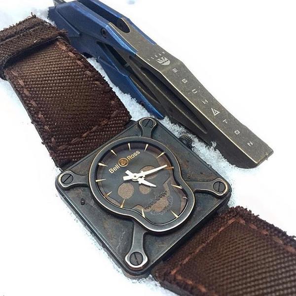 Bell & Ross Straps - BR Canvas Dark Brown #10