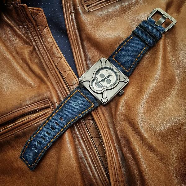 Bell & Ross Straps - BR Denim Washed