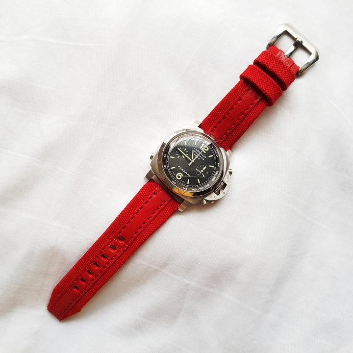 Panerai Luminor Straps - Threesome All Red