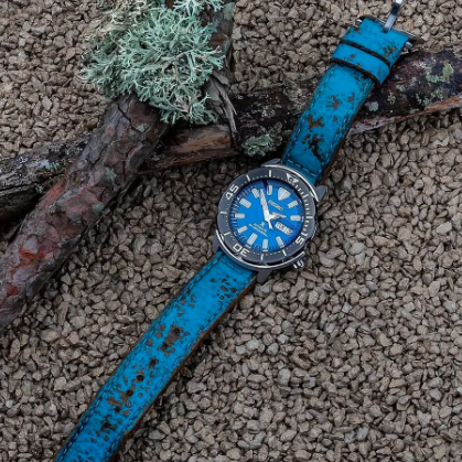 Seiko Straps - Blue Coral