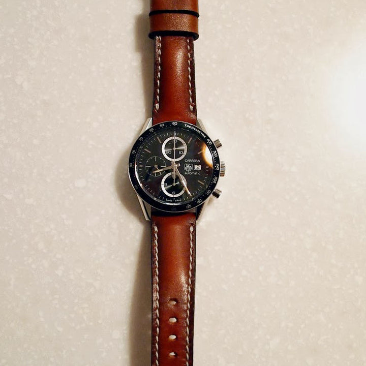 Tag Heuer Straps - Deep Red