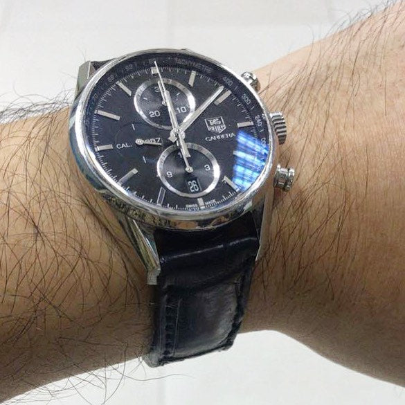 Tag Heuer Straps - Black Croco